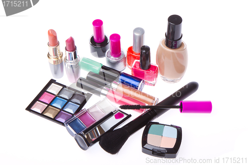 Image of set of cosmetic products