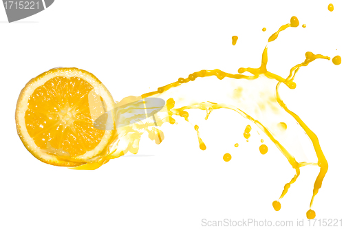 Image of orange juice splash
