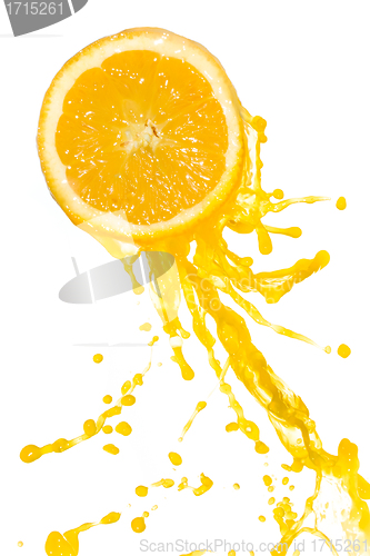 Image of orange juice splash