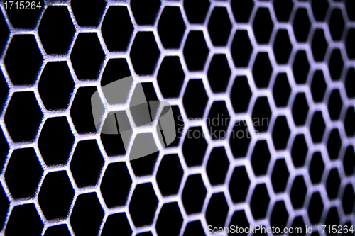 Image of abstract metallic grid