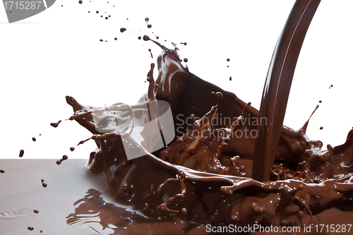 Image of pouring chocolate