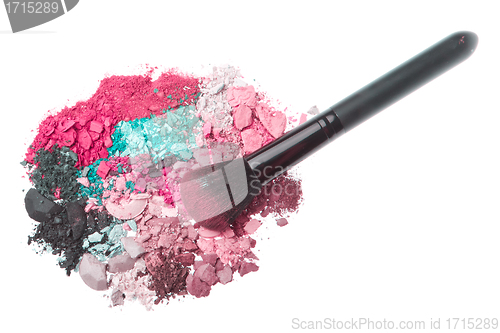 Image of set of multicolor crushed eyeshadows