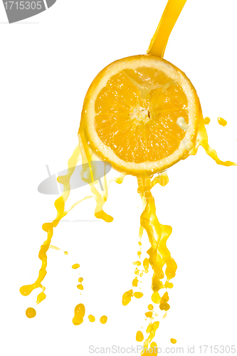 Image of orange juice splash