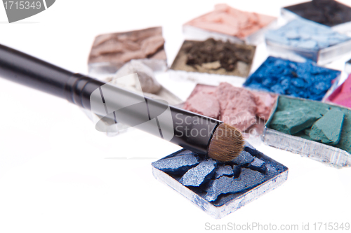 Image of multicolored crushed eyeshadows