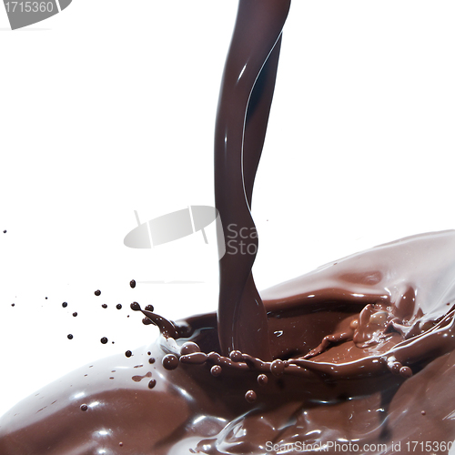 Image of pouring chocolate