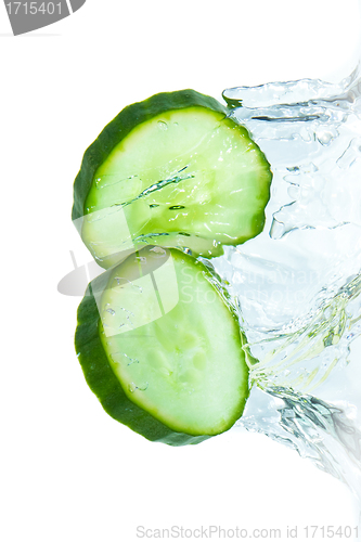 Image of cucumber in water