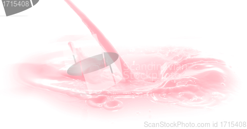 Image of strawberry milk splash