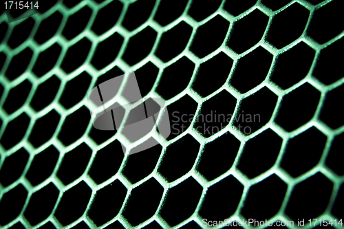 Image of abstract metallic grid