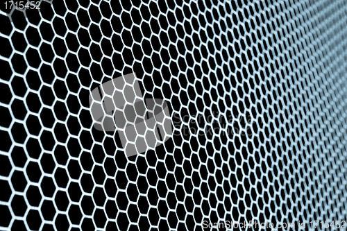 Image of abstract metallic grid