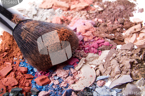 Image of set of crushed eyeshadows