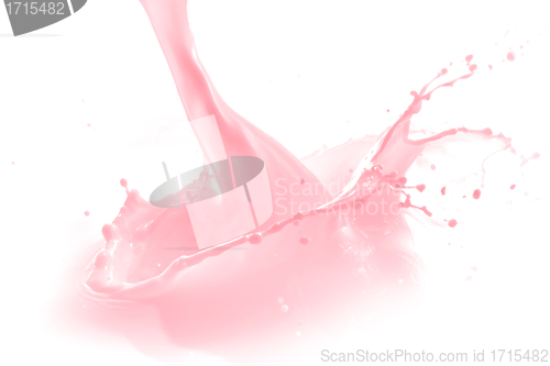 Image of strawberry milk splash