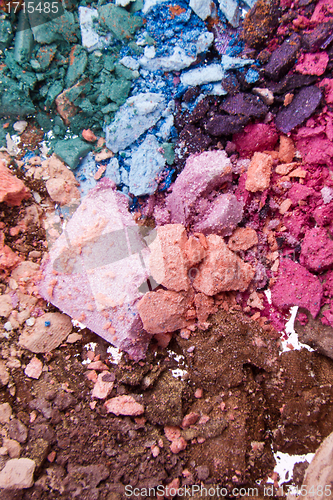 Image of crushed eyeshadows