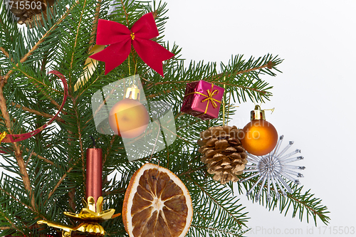 Image of Christmas tree decorated