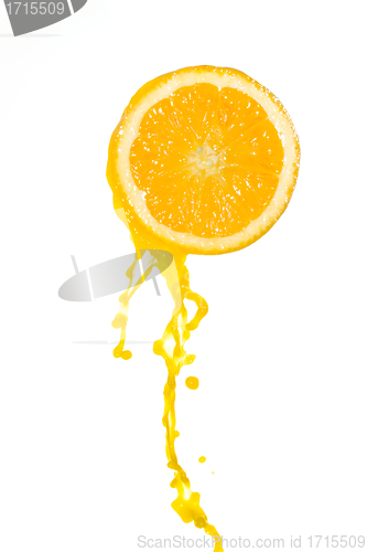 Image of orange juice splash