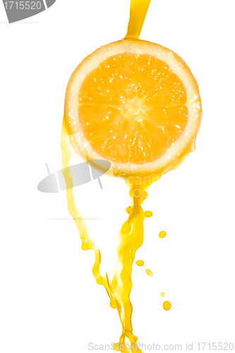 Image of orange juice splash