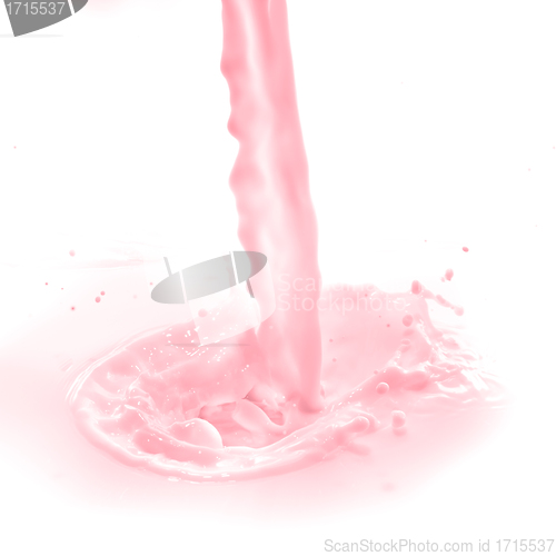 Image of strawberry milk splash