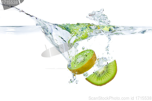 Image of kiwi splashing