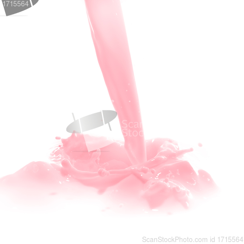 Image of strawberry milk splash