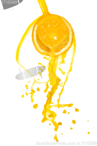 Image of orange juice splash