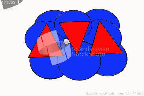 Image of circular and triangular shapes