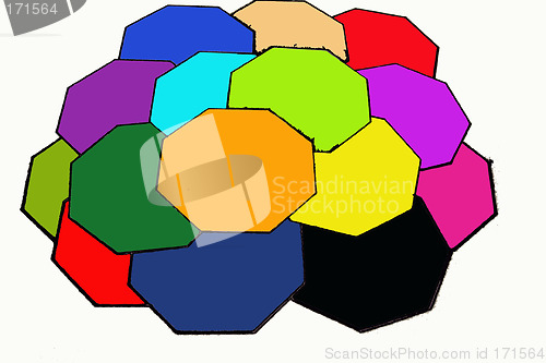 Image of colorful octagons