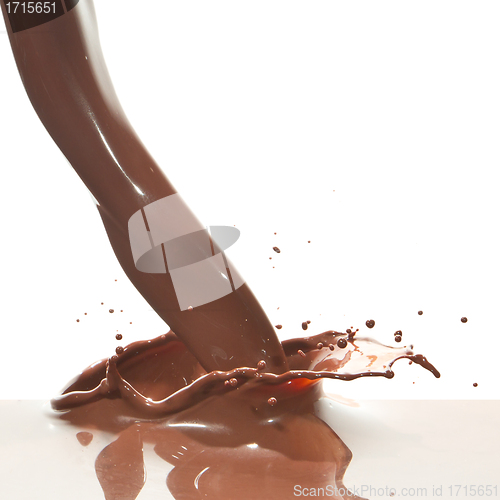 Image of pouring chocolate