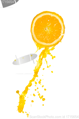 Image of orange juice splash
