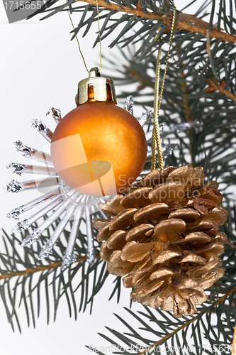 Image of Christmas tree decorated