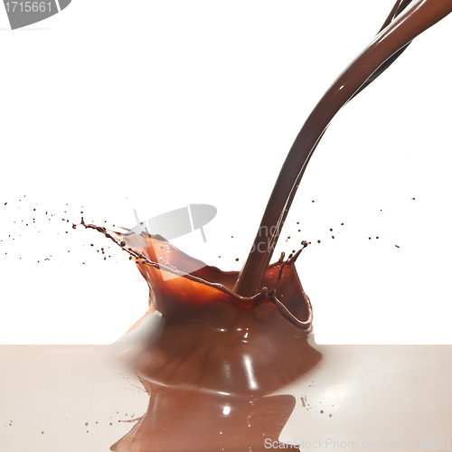 Image of pouring chocolate