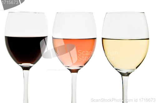 Image of three wine glasses