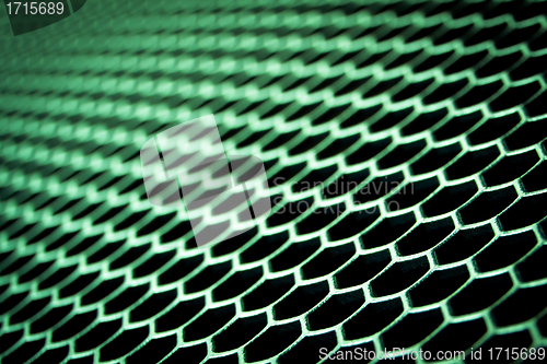 Image of abstract metallic grid