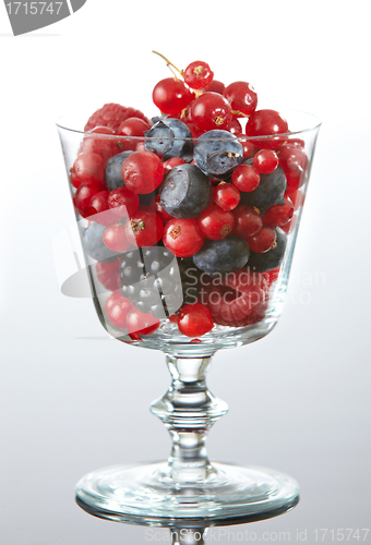 Image of glass of fresh berries