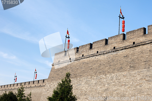 Image of Historic city wall of Xian, China