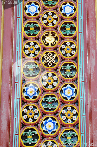 Image of Chinese ancient door decorations