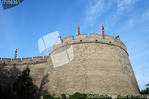 Image of Historic city wall of Xian, China