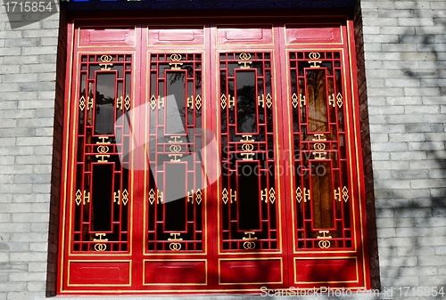 Image of Chinese ancient door decorations
