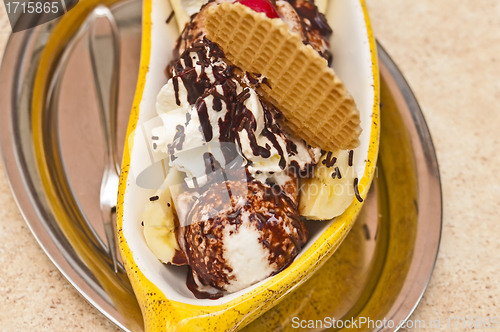 Image of ice cream with banana