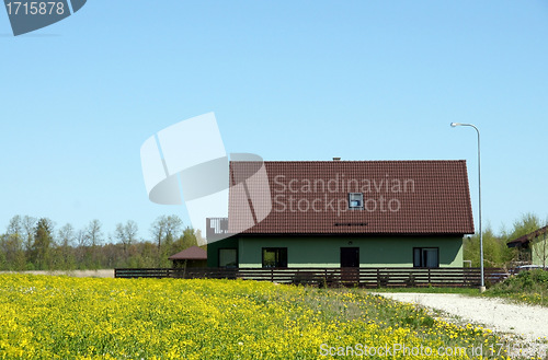 Image of The house and field