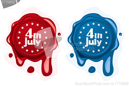 Image of 4th of July wax seals