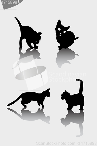 Image of Cats silhouettes