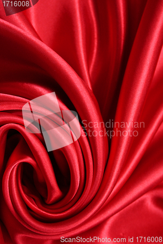 Image of Smooth elegant red silk 