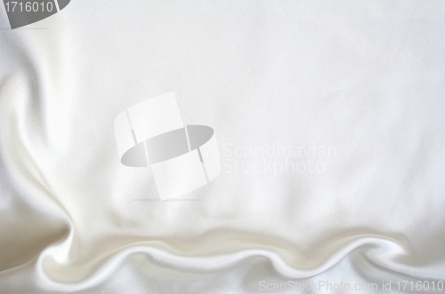 Image of Smooth elegant white silk as background