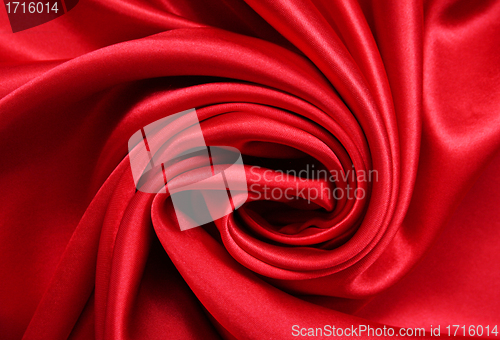 Image of Smooth elegant red silk 