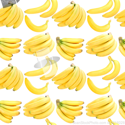 Image of Seamless background with yellow bananas