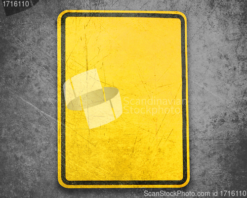 Image of Yellow Sign