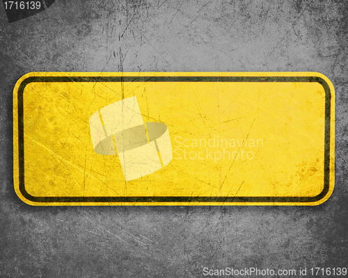 Image of Yellow Sign