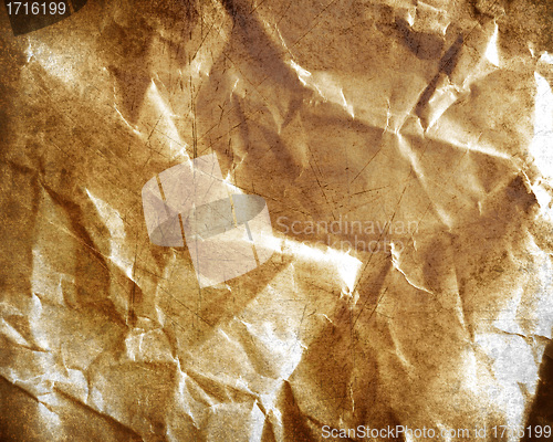 Image of old grungy crumpled paper