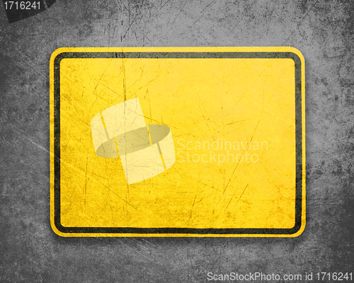 Image of Yellow Sign