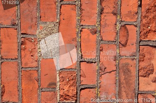 Image of Red brick wall.