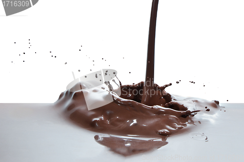 Image of pouring chocolate